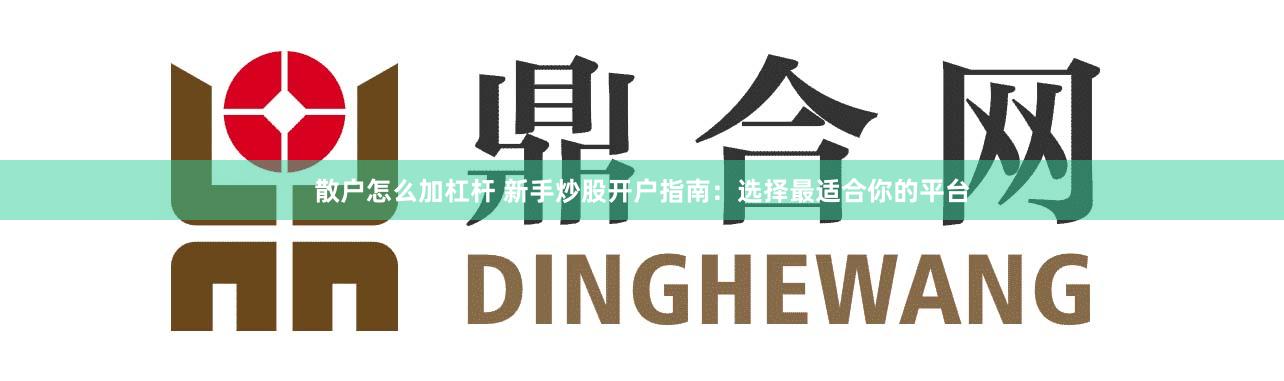 散户怎么加杠杆 新手炒股开户指南:选择最适合你的平台